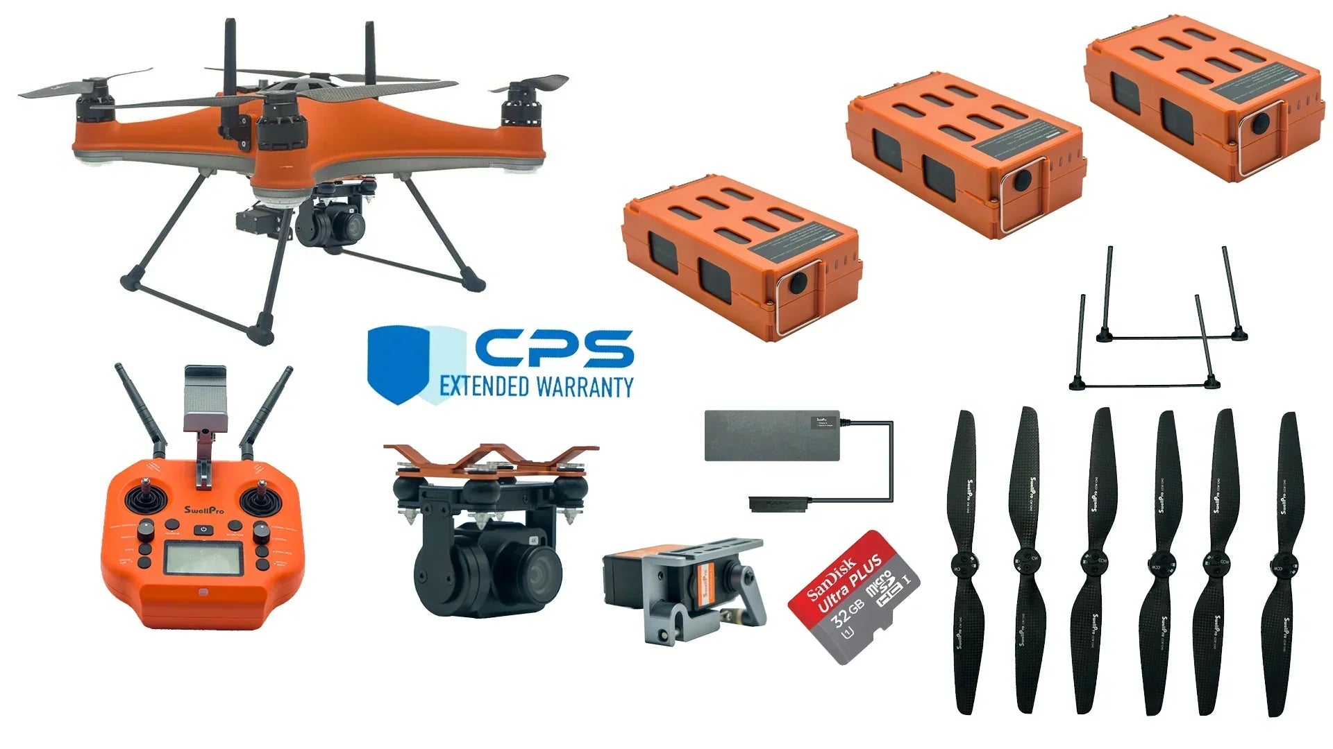 Splash Drone 4 Swellpro Waterproof Fishing Drone Fishing Bundle with Insurance