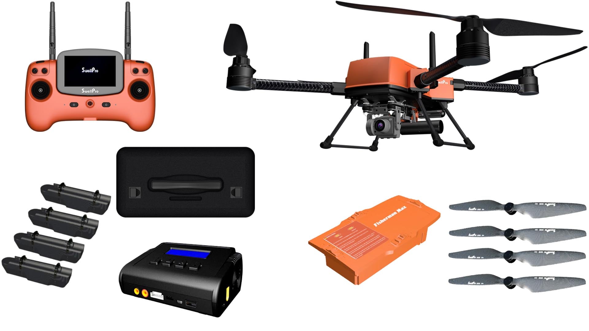 Waterproof Fishing Drone Fisherman MAX big bait release Advanced or Basic Versions by Swellpro